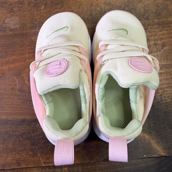 Nike Little Presto Td Toddler Size 7C Style 844767-102 Coconut Milk Ivory Pink - Picture 8 of 9